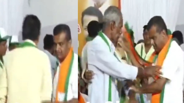 Lok Sabha Election 2024 Clash between BJP JDS Workers In Thuruvekere