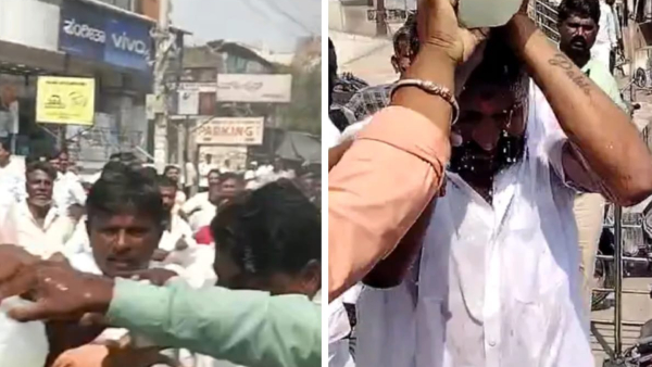 Dissent erupts in Raichur BV Nayak supporters attempted suicide by pouring diesel Dissent erupts in Raichur BV Nayak supporters attempted suicide by pouring diesel