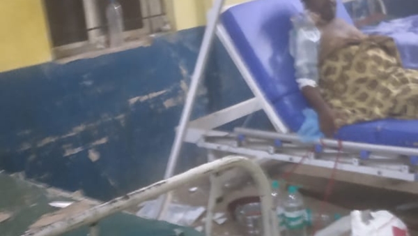 Davanagere district hospital Roof collapse Davanagere district hospital Roof collapse