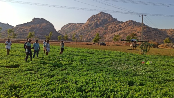 ICAR Agriculture Drone Exhibition At Ballari For Farmers
