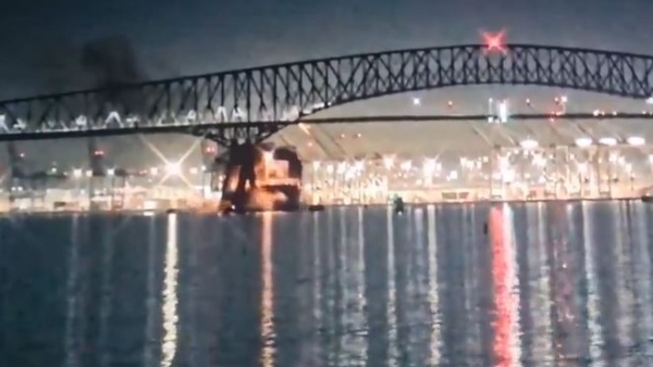 Bridge Collapse US Francis Scott Key Bridge Collapse after Ship Hit Video Viral Bridge Collapse US Francis Scott Key Bridge Collapse after Ship Hit Video Viral