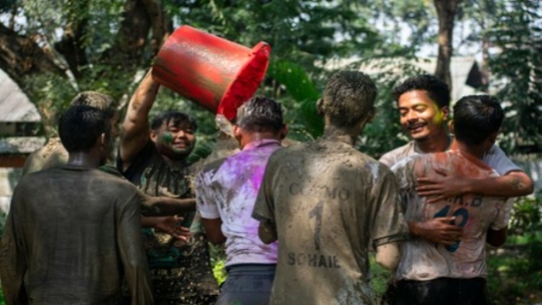 Holi in mud A tradition dating back hundreds of years is still alive in this village