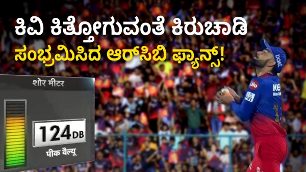 RCB vs PBKS IPL Match Chinnaswamy Echoes at 124 dB as Virat Kohli Snatches Bairstow s Catch
