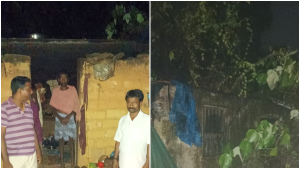 Heavy Rain in Mangaluru Tree Fell on house