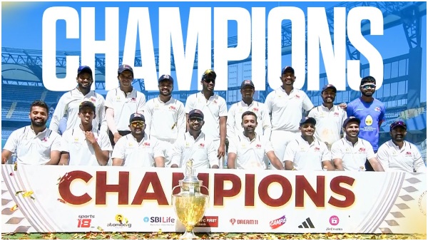 Mumbai Wins Ranji Trophy for the 42nd Time Defeats Vidarbha in Final