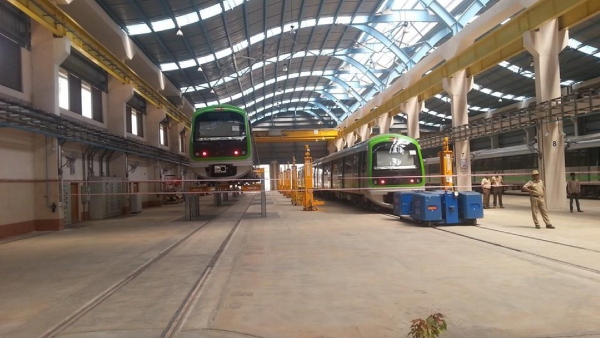 Nagasandra Madavara Namma Metro Installation Track Completed