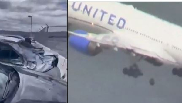 A Few Minutes After Take-Off The Plane s Wheel Fell off Video Viral