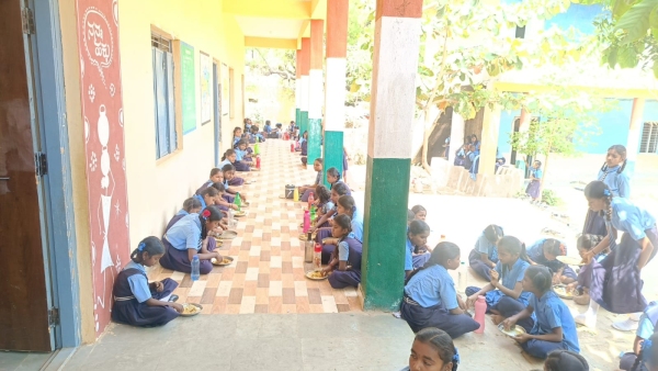 In this school there is English text but there is no teacher