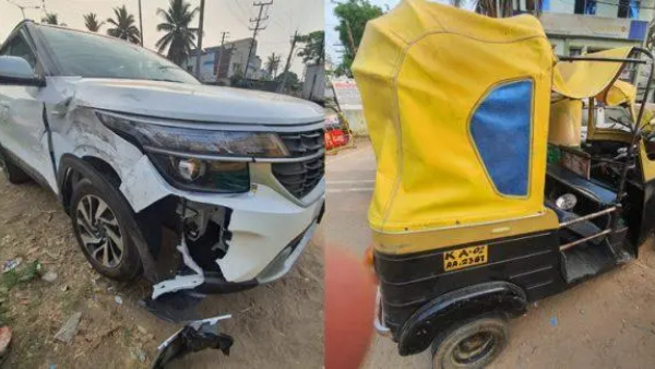 Tukali Santhosh car accident case Auto driver died