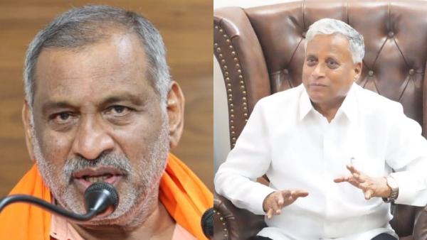 Lok Sabha Election 2024 BJP Candidate V Somanna Visits Sogadu Shivanna Residence