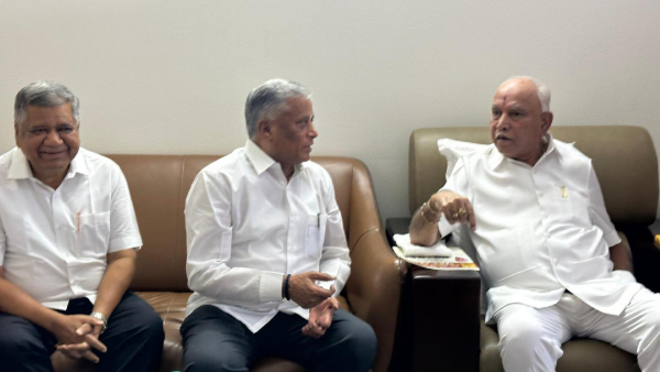 Lok Sabha Election 2024 V Somanna Meets BS Yediyurappa