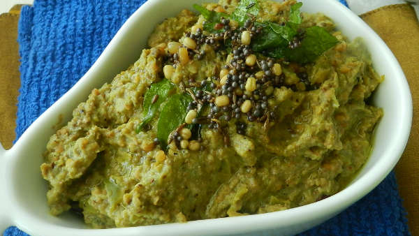 How to make very easy green Capsicum chutney explained in step by step