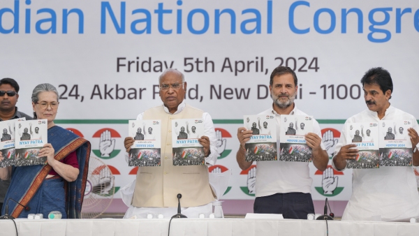 Congress Unveils Nyay Patra Manifesto Key promises for 2024 Lok Sabha Election