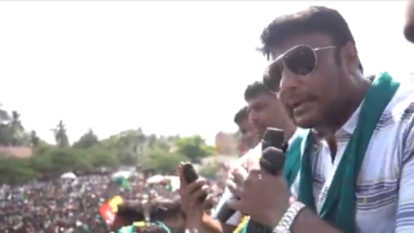 Monther BJP son Congress Darshan campaign for Star Chandra in Mandya