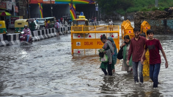 Torrential rains in Delhi relief from scorching heat
