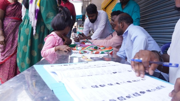 Election officials Instructs to Voter Service Center- Name Board set up Near in These Polling Booths