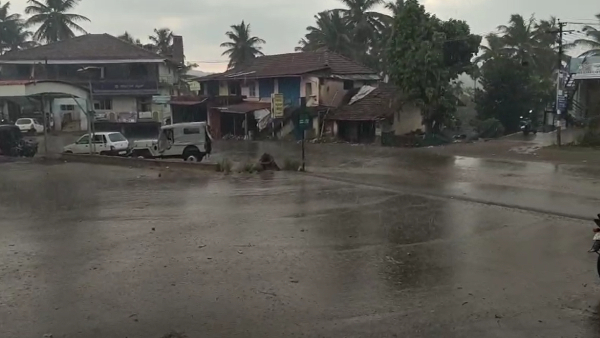 Heavy rain in Many places of Chikkamagalur district