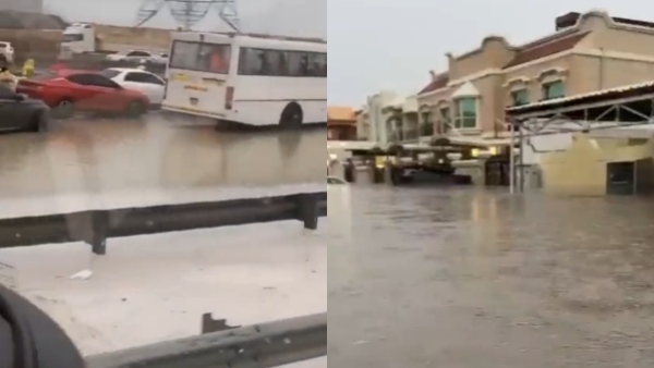 Heavy rains in Dubai Dubai Airport Flooded Flights Diverted After Heavy Rain in kannada Heavy rains in Dubai Dubai Airport Flooded Flights Diverted After Heavy Rain in kannada