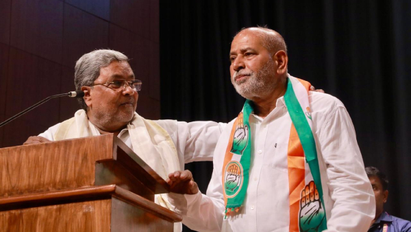 Lok Sabha Poll Koppal MP Karadi Sanganna Joins Congress