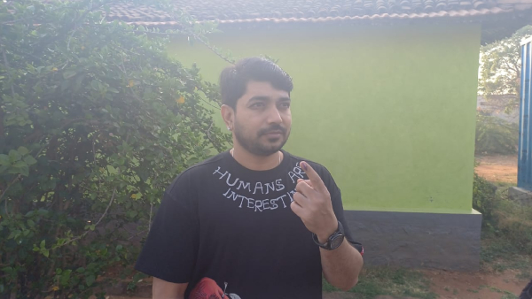 Kendasampige hero Cast Their Vote in Chamarajanagar Lok Sabha Constituency
