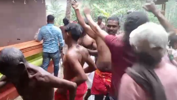 Heavy Rain in Kodagu People Dance with Joy in the Rain