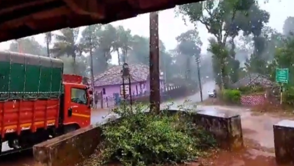 Heavy Rain Many Places in Kodagu District Receive Heavy Rain on April 2nd