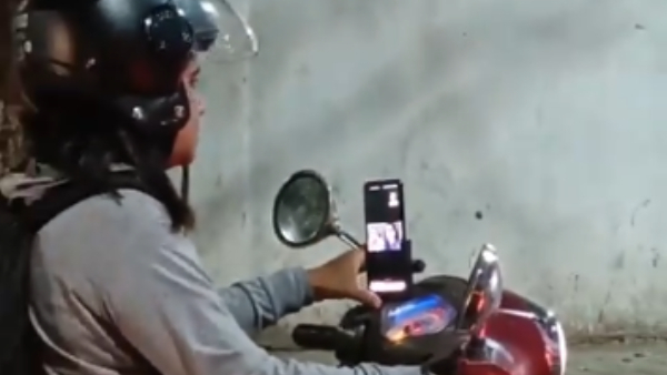 Bengaluru Woman Join Online Meeting Amid Heavy Traffic Video Goes Viral