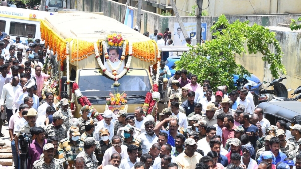 Former Minister V Srinivas Prasad Laid to Rest with State Honors