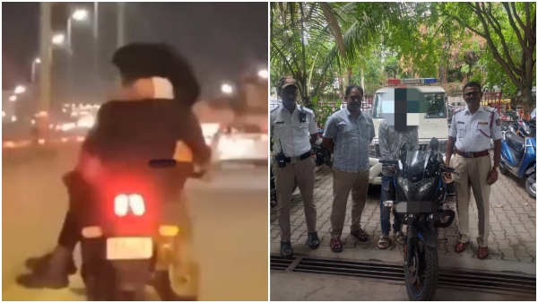 Man Fined by Traffic Police for Riding Bike with Woman Sitting on His Lap in Bengaluru