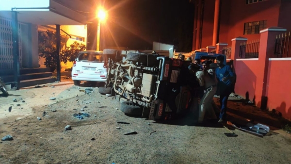 Davangere Lockup Death Accused dies in custody- Police station attacked