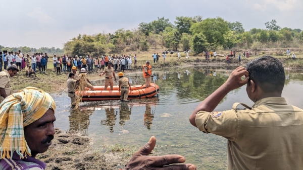 Four Boys From Same Village Drowned In Lake At Hassan District