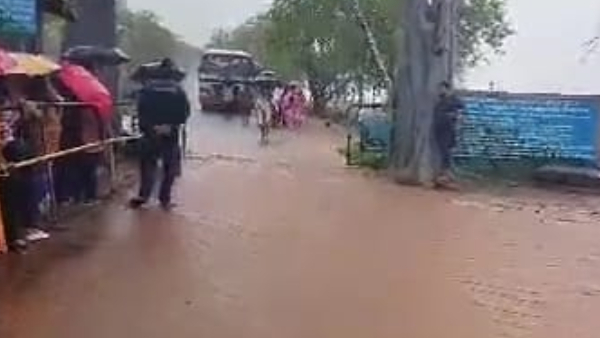 Heavy rain in Himavad Gopalaswamy Hill today