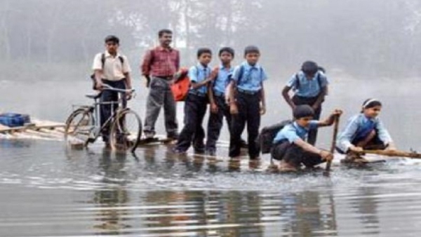 The Hanging Bridge Is A Base For The People Of Teppada Kandi Near Kushalnagar In Kodagu