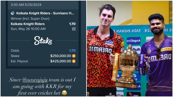 KKR vs SRH Grammy-Winning Artist Drake Bets Rs 2 07 Crore on KKR in IPL Final KKR vs SRH Grammy-Winning Artist Drake Bets Rs 2 07 Crore on KKR in IPL Final