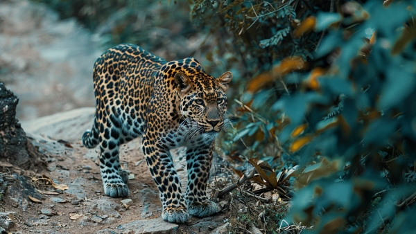leopard has appeared in Alipiri in Tirumala devotees are scared leopard has appeared in Alipiri in Tirumala devotees are scared