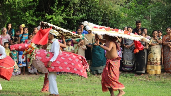 Avalakki s Offering To Lord Ayyappa At Gundyat In Kodagu