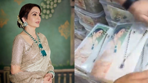 Video of Rs 178 replica of Nita Ambani s emerald necklace went Viral