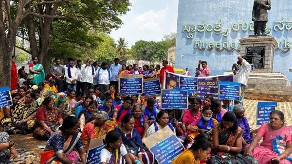 Bodhisattva Ambedkar Seva Samiti protests that Prajwal case should be handed over to CBI investigation