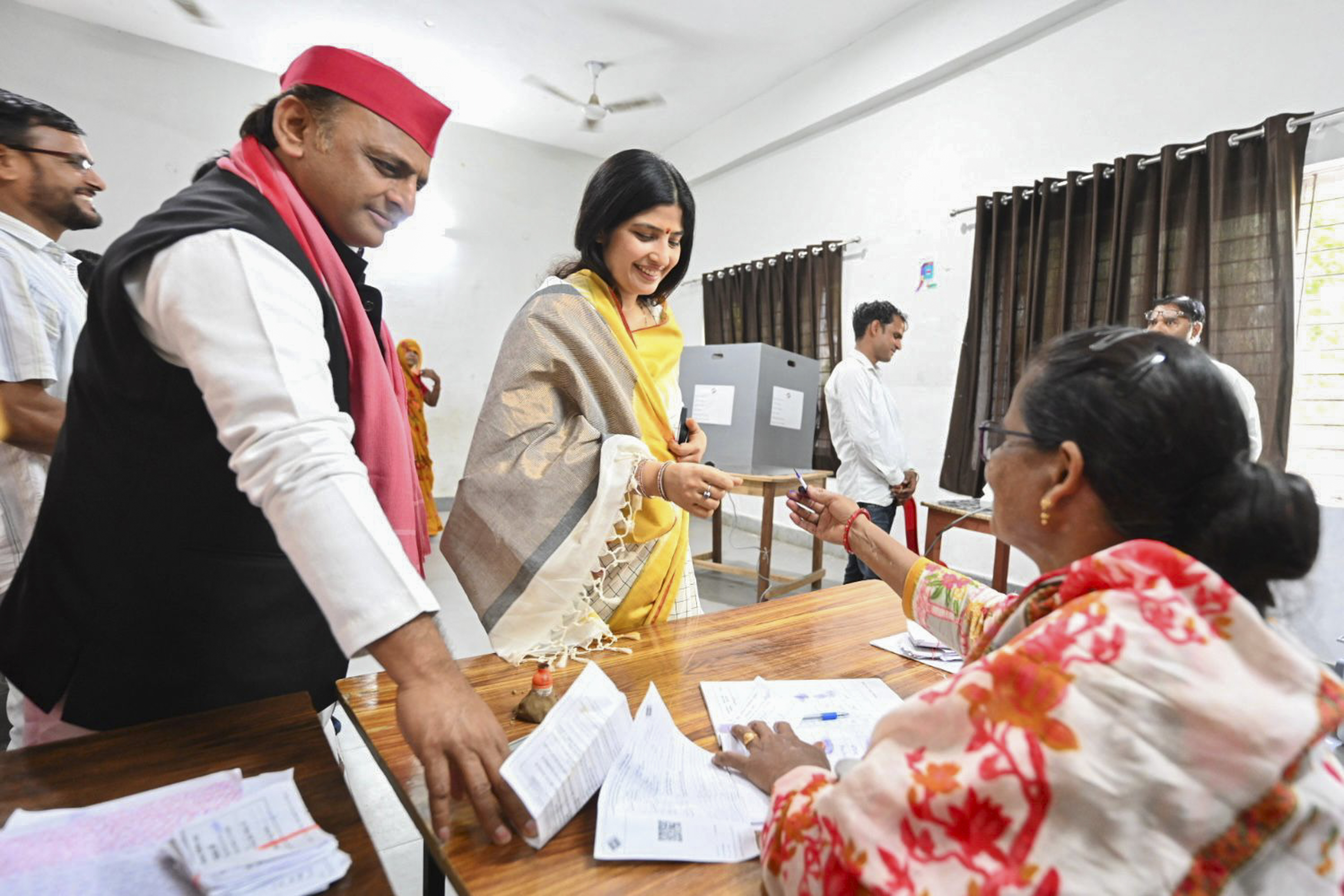 ಅಖಿಲೇಶ್ ಯಾದವ್ ಮತದಾನ
