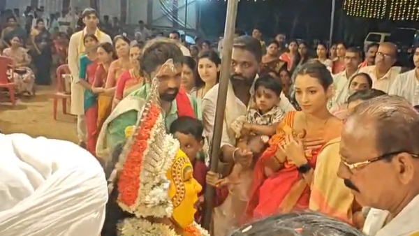 KGF Film Heroine Srinidhi Shetty Has Done The Nemotsava In Mangaluru