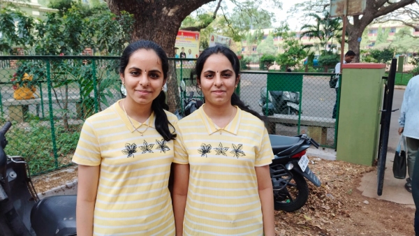 SSLC Result Twin Sisters from Mysore Score 619 Marks in SSLC Exam