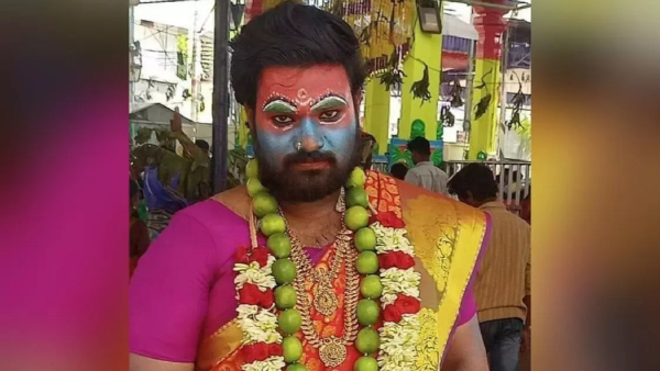 Tirupati gangamma jatara started Men Wearing Saree- Gangamma jatara scene in Pushpa-2 movie Tirupati gangamma jatara started Men Wearing Saree- Gangamma jatara scene in Pushpa-2 movie