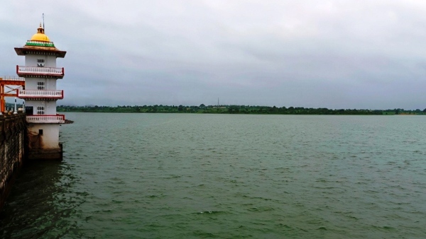 The Water Level In Kabini Reservoir Increasing Due To Monsoon Rain