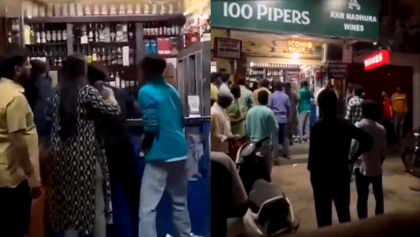 Woman attacks wine shop staff for beating her husband Woman attacks wine shop staff for beating her husband