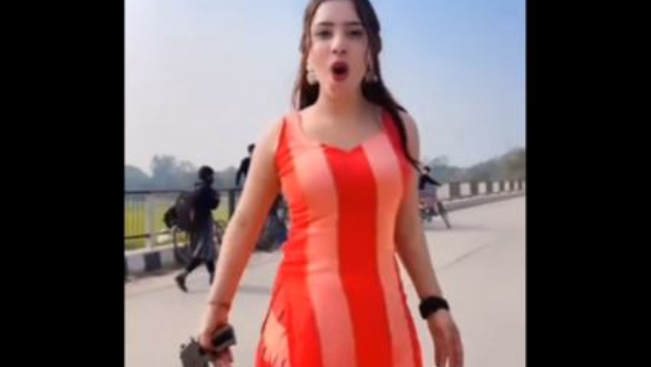 Social Media Influencer Reels Dance With Gun in Lucknow Highway Video goes Viral Police Reacts
