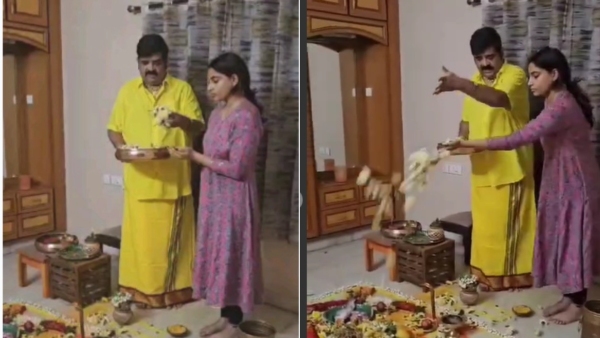 Before Entering Tollywood Actress Nishvika Naidu had a Special Pooja by Venu Swamy in her House Before Entering Tollywood Actress Nishvika Naidu had a Special Pooja by Venu Swamy in her House