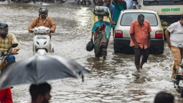 Heavy rain in many parts of Belagavi district on June 06 afternoon