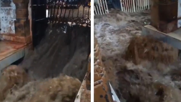 Belagavi Heavy Rain Sri Yellamma Devi Temple Flooded Devotees in Trouble