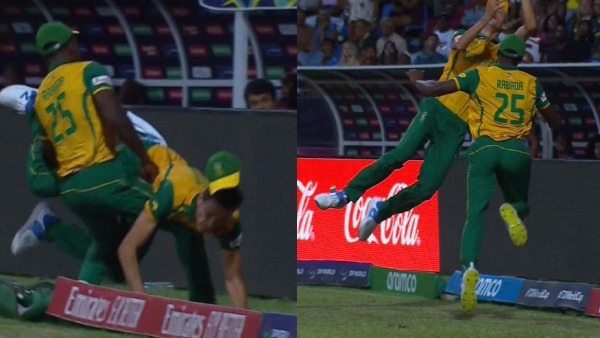 Kagiso Rabada and Marco Jansen Collide in Dramatic Attempted Catch During WI vs SA T20 World Cup 2024