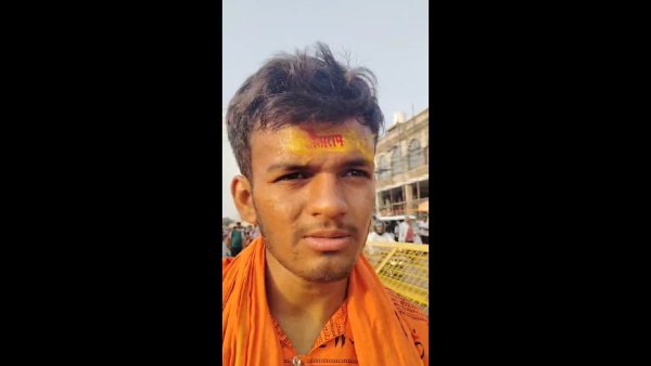 young man from Chikkaballapur has reached Ayodhya after 29 days by bicycle